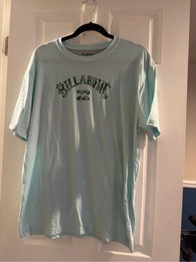 Billabong Mint Green Lounge Tee with Graphic